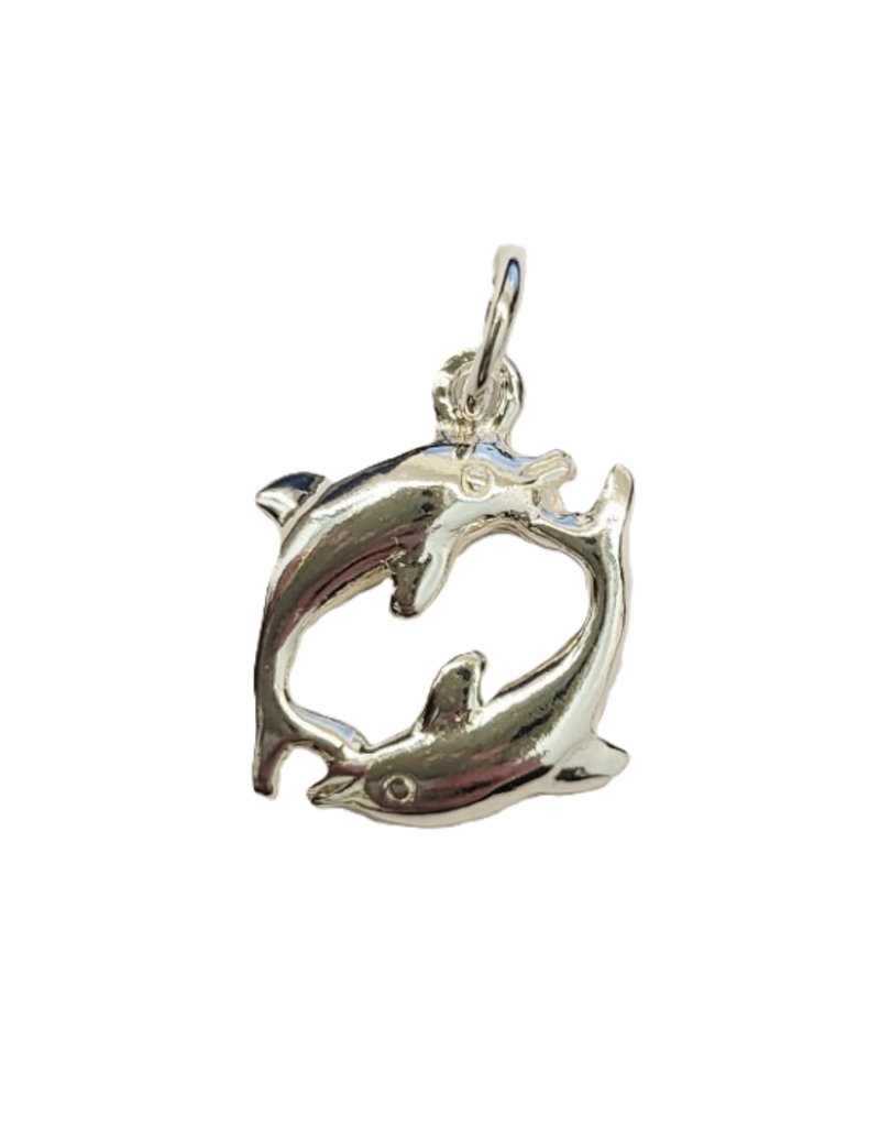 Occasions by Marleen Occasions by Marleen - Zilveren hanger - Dolfijntjes