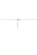 Gouden collier - 14 karaats - Diamant 0.02ct - 41 - 43 - 45 cm