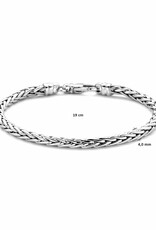 Zilveren armband - Gerhodineerd - Vossestaart - 4.0 mm - 19 cm