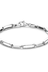 Rosa di Luca Italy Zilveren armband - Gerhodineerd - Zirkonia - 19 cm
