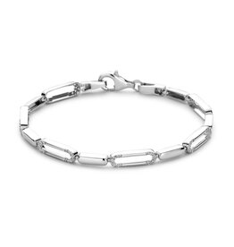 Rosa di Luca Italy Zilveren armband - Gerhodineerd - Zirkonia - 19 cm