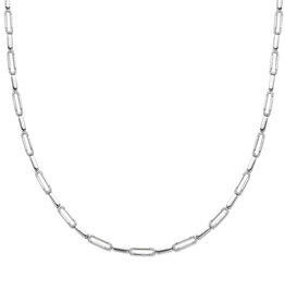 Rosa di Luca Italy Zilveren collier - Gerhodineerd - Zirkonia - 45 cm