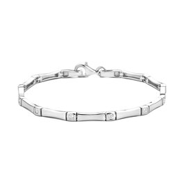 Rosa di Luca Italy Zilveren armband - Gerhodineerd - Zirkonia - 19 cm