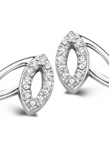 Rosa di Luca Italy Zilveren oorknoppen - Gerhodineerd - Zirkonia