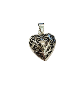 Occasions by Marleen Occasions by Marleen - Zilveren hanger - Hart opengewerkt