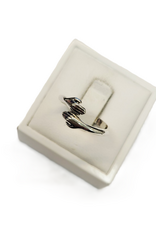 Occasions by Marleen Occasions by Marleen - Zilveren ring - Handjes - Maat 17.5 Open