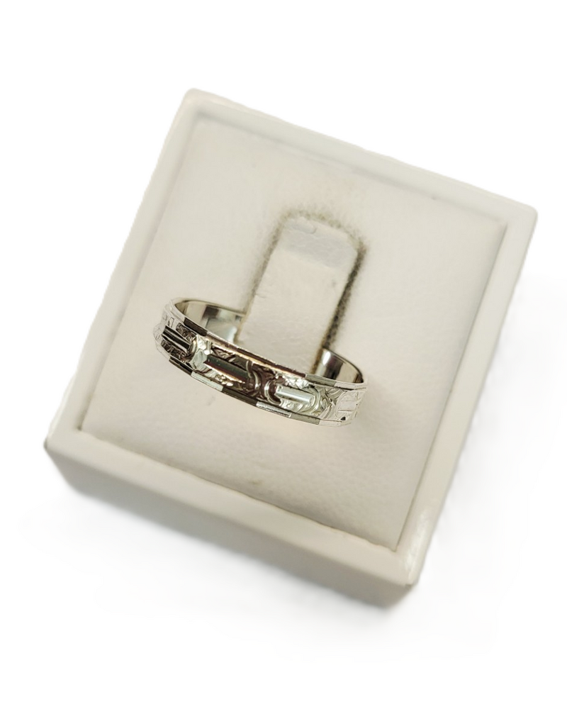 Occasions by Marleen Occasions by Marleen - Zilveren ring - Bewerkt - Maat 18+