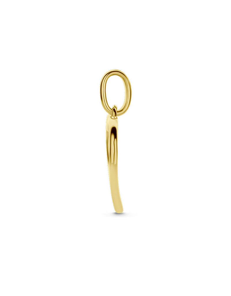 Gouden hanger - 14 karaats - Hartjes - Zirkonia