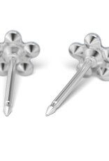 Studex Studex schietknopjes - Daisy Zirkonia Kristal en Turquoise - 7512-6124 (269)