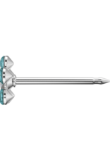 Studex Studex schietknopjes - Daisy Zirkonia Kristal en Turquoise - 7512-6124 (269)