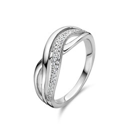 Rosa di Luca Italy Zilveren ring - Gerhodineerd - Zirkonia - Maat 58