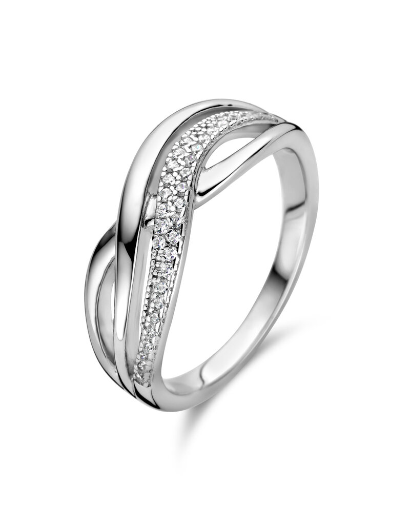 Rosa di Luca Italy Zilveren ring - Gerhodineerd - Zirkonia - Maat 58
