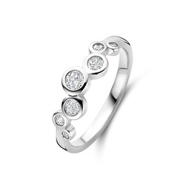 Rosa di Luca Italy Zilveren ring - Gerhodineerd - Zirkonia - Maat 58