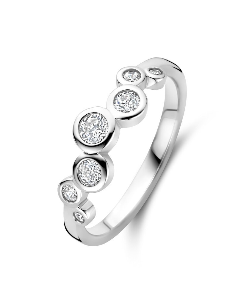 Rosa di Luca Italy Zilveren ring - Gerhodineerd - Zirkonia - Maat 58