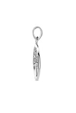 Zilveren hanger - Gerhodineerd - Levensboom - 15.5 mm