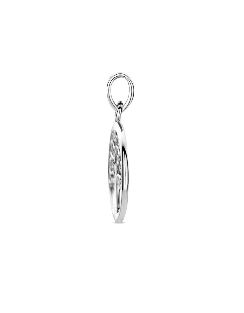 Zilveren hanger - Gerhodineerd - Levensboom - 15.5 mm