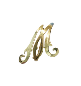Occasions by Marleen Occasions by Marleen - 14 karaats - Gouden Broche - Letter M