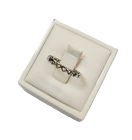 Occasions by Marleen Occasions by Marleen - Zilveren  ring - Hartjes - Maat 15.75