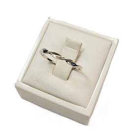 Occasions by Marleen Occasions by Marleen - Zilveren aanschuifring - Gedraaid - Maat 18.5