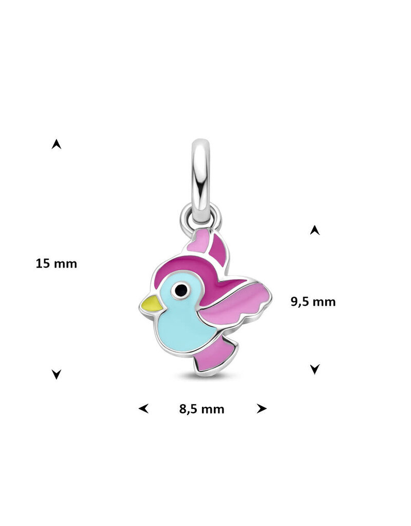 Zilveren hanger - Vogeltje