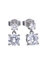 Diamonfire Zilveren oorhangers - Zirkonia