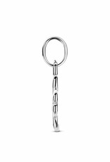 Zilveren hanger - Gerhodineerd - Hartjes Klaver