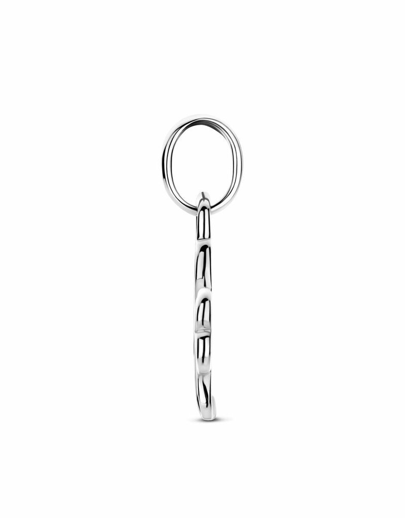 Zilveren hanger - Gerhodineerd - Hartjes Klaver