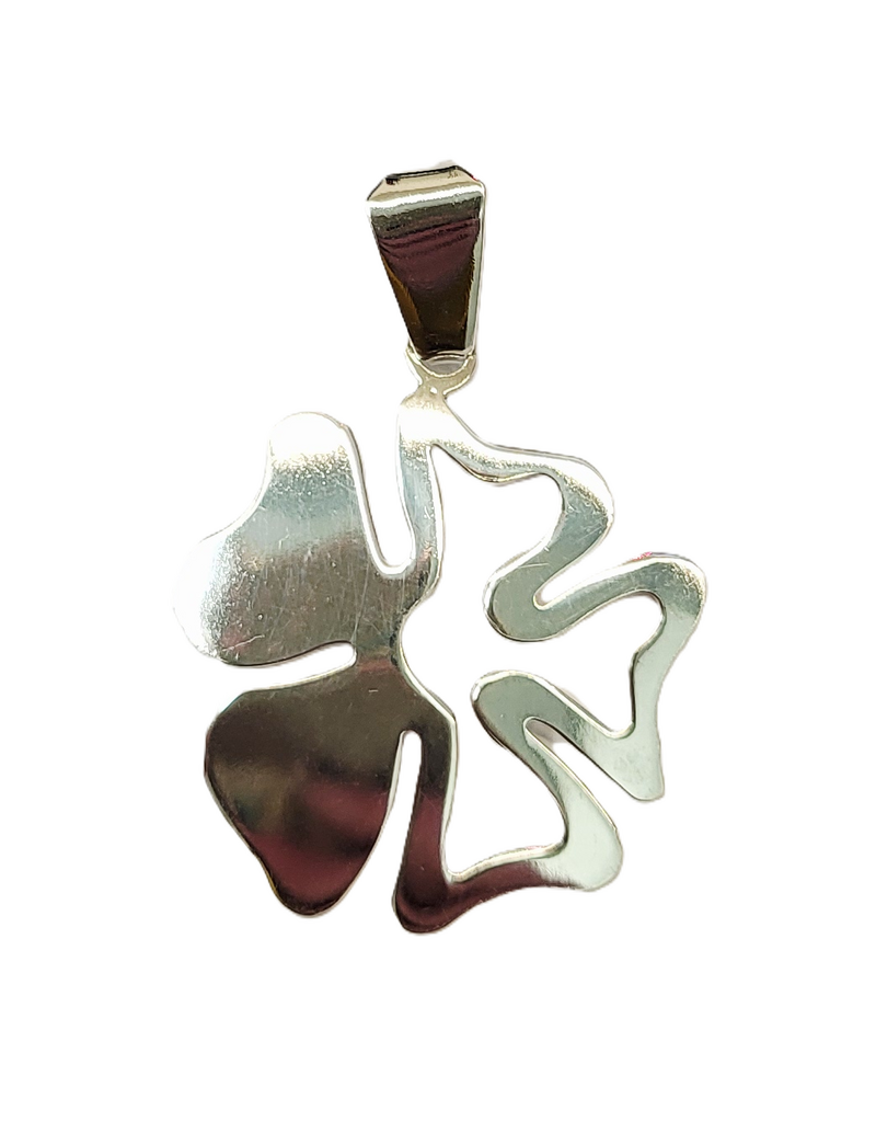 Occasions by Marleen Occasions by Marleen - Zilveren hanger - Klaver