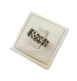 Occasions by Marleen Occasions by Marleen - Zilveren ring - Opengewerkt - Maat 17