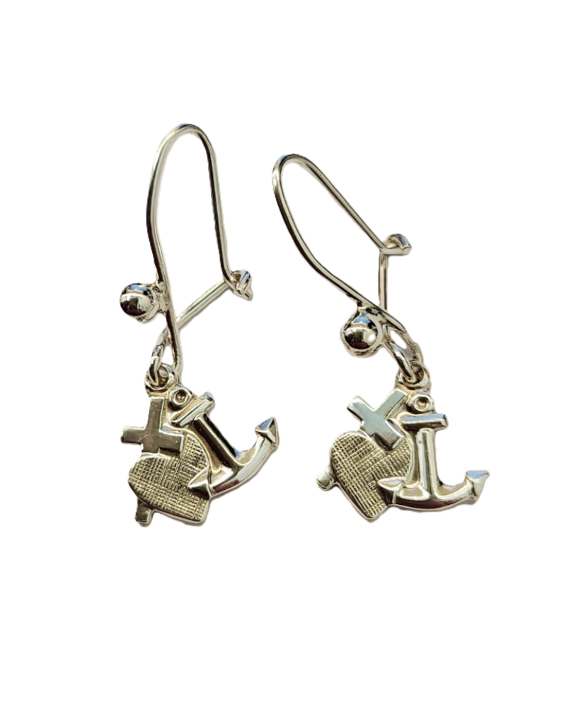 Occasions by Marleen Occasions by Marleen -  Zilveren oorhangers - Geloof, hoop en liefde