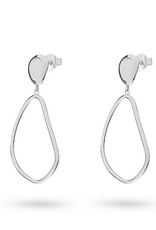 Zilveren oorhangers - Gerhodineerd