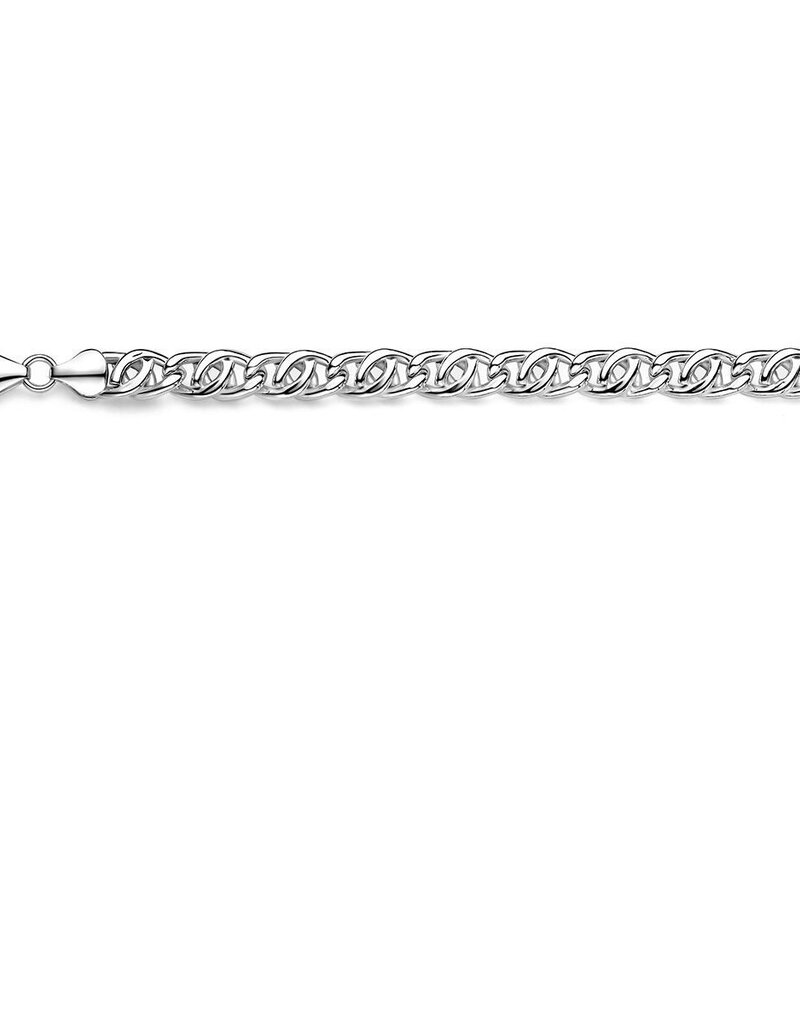 Zilveren collier - Valkenoog 7.4 mm - 60 cm