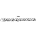 Zilveren collier - Valkenoog 7.4 mm - 60 cm