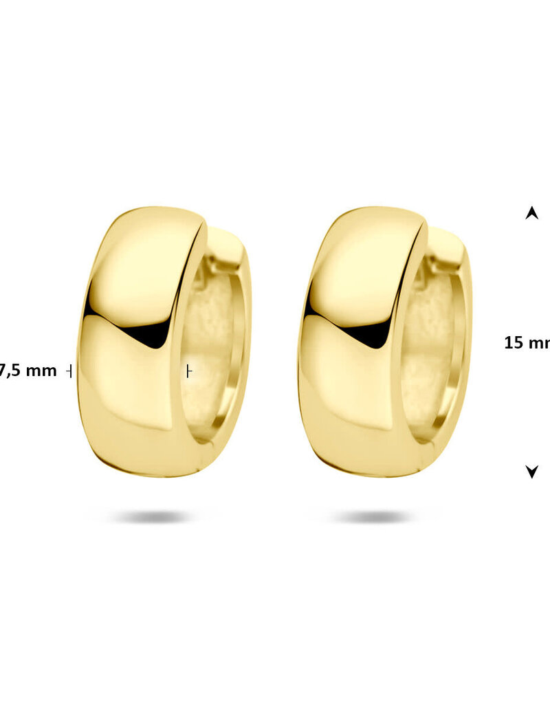 Verguld zilver - Oorringen - 7.5mm
