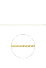 Gouden lengtecollier -  14 karaats - Anker - 1.0  mm