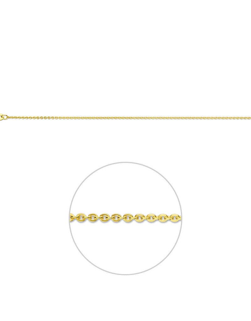 Gouden lengtecollier - 14 karaats - Anker - 1.2 mm