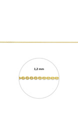 Gouden lengtecollier - 14 karaats - Anker - 1.2 mm