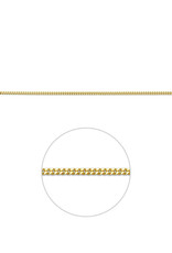 Gouden lengtecollier - 14 karaats - Gourmet - 1.6 mm - 50 cm