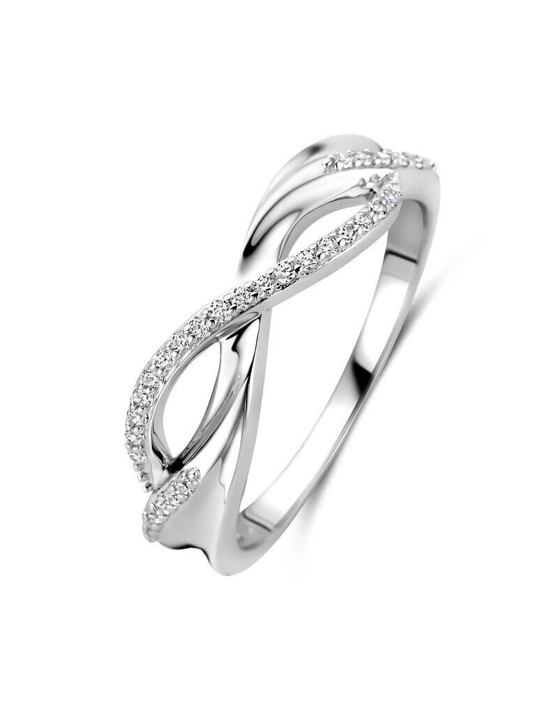 Rosa di Luca Italy Zilveren ring - Gerhodineerd - Zirkonia  - Maat 58