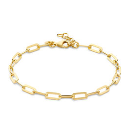 Rosa di Luca Italy Zilver verguld - Armband - Paperclip - 18+2 cm