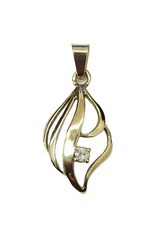 Occasions by Marleen Occasions by Marleen - 14 karaats - Gouden hanger - Fantasie - Zirkonia