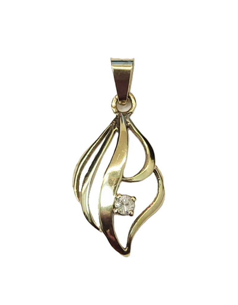 Occasions by Marleen Occasions by Marleen - 14 karaats - Gouden hanger - Fantasie - Zirkonia