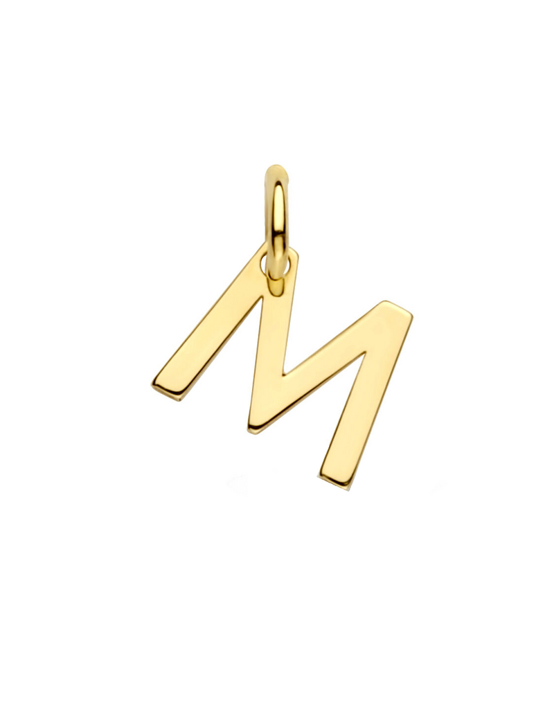 Occasions by Marleen Occasions by Marleen - 14 karaats - Gouden hanger - Letter M