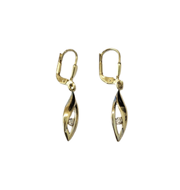 Occasions by Marleen Occasions by Marleen - 14 karaats - Gouden oorhangers - Bicolor - Zirkonia