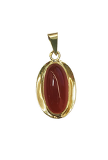 Occasions by Marleen Occasions by Marleen - 14 karaats - Gouden hanger - Carneool
