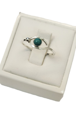 Occasions by Marleen Occasions by Marleen - Zilveren ring - Fantasie Turkoois - Maat 17.5
