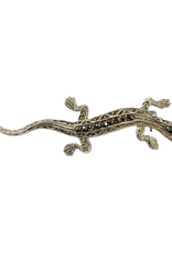Occasions by Marleen Occasions by Marleen - Zilveren broche - Markesiet - Hagedis