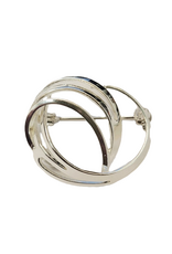 Occasions by Marleen Occasions by Marleen - Zilveren broche - Rond - Model