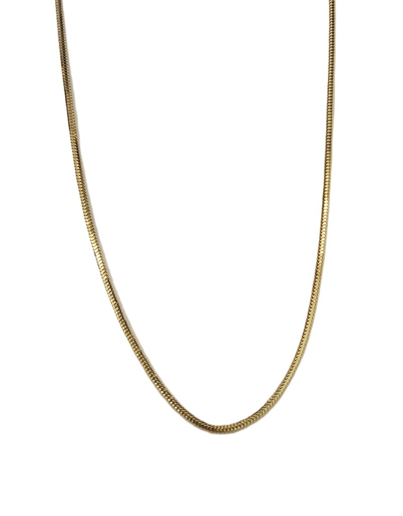 Occasions by Marleen Occasions by Marleen - 14 karaats - Gouden slang collier - 45 cm