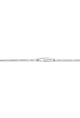 Zilveren naam armbandje - Figaro - Hartje